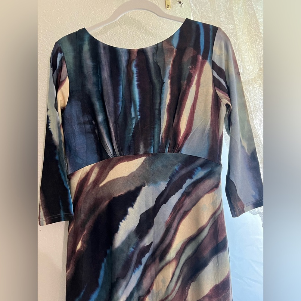 MAXINE ASYMMETRIC DRESS Ocean Blue - ASMADWB - Picture 9 of 10
